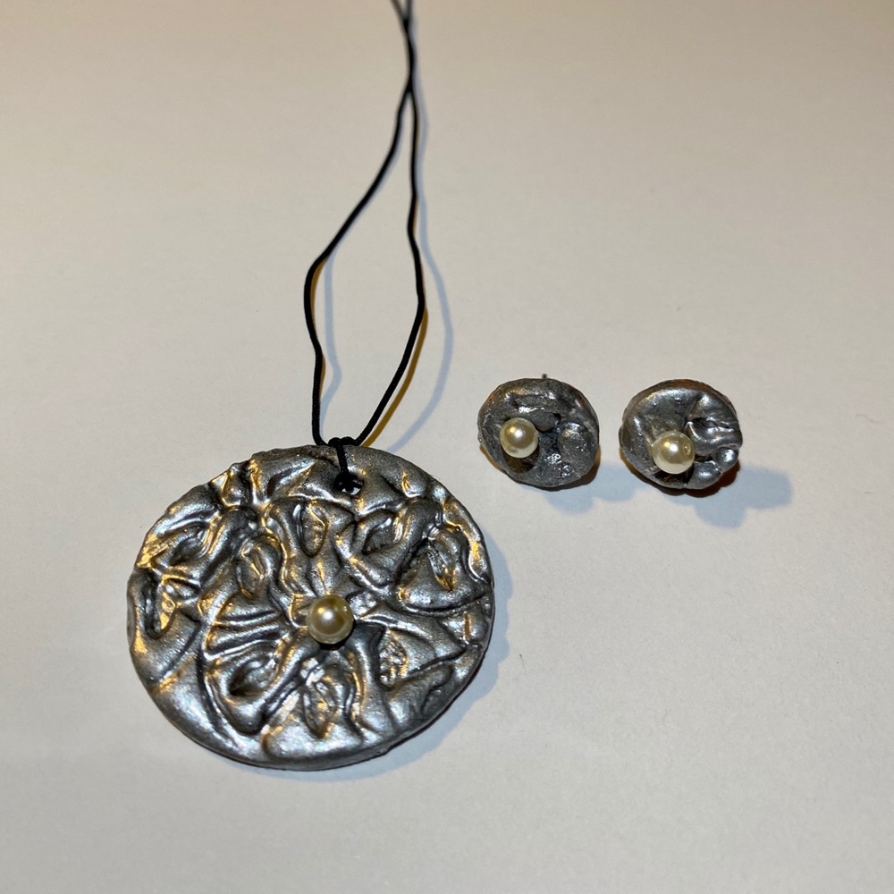 Hand made(Necklace and earring)